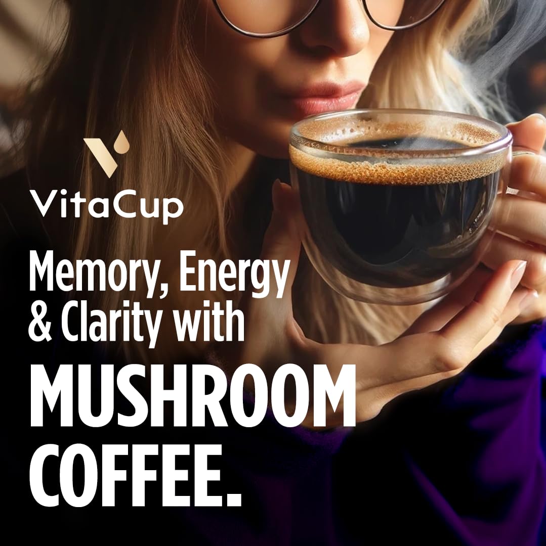 Foto 2 | Café Instantáneo Vitacup Focus Mushroom  60 Porciones  2 Bolsas - Venta Internacional.