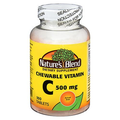 Foto 2 pulgar | Tabletas Masticables De Vitamina C Nature's Blend 100 Tabletas - Venta Internacional.
