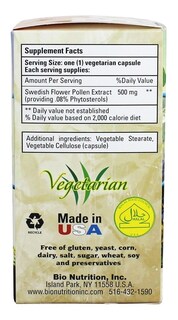 Foto 4 | Venta Internacional- Suplemento Dietético Bio Nutrition Swedish Flower Polen 60 Cápsulas