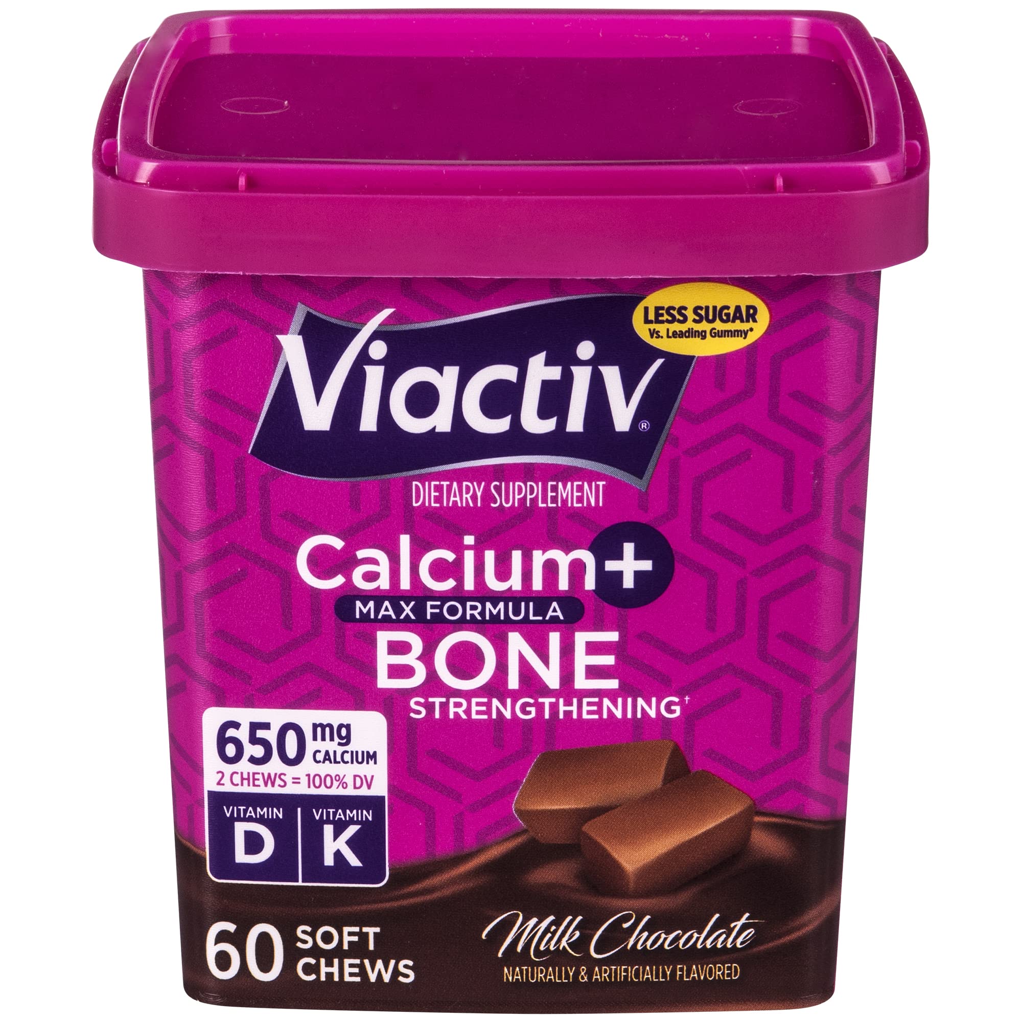 Suplemento Viactiv Calcio+vitamina D3 Para Chocolate Con Leche, 60 Unidades Para Masticar - Venta Internacional.