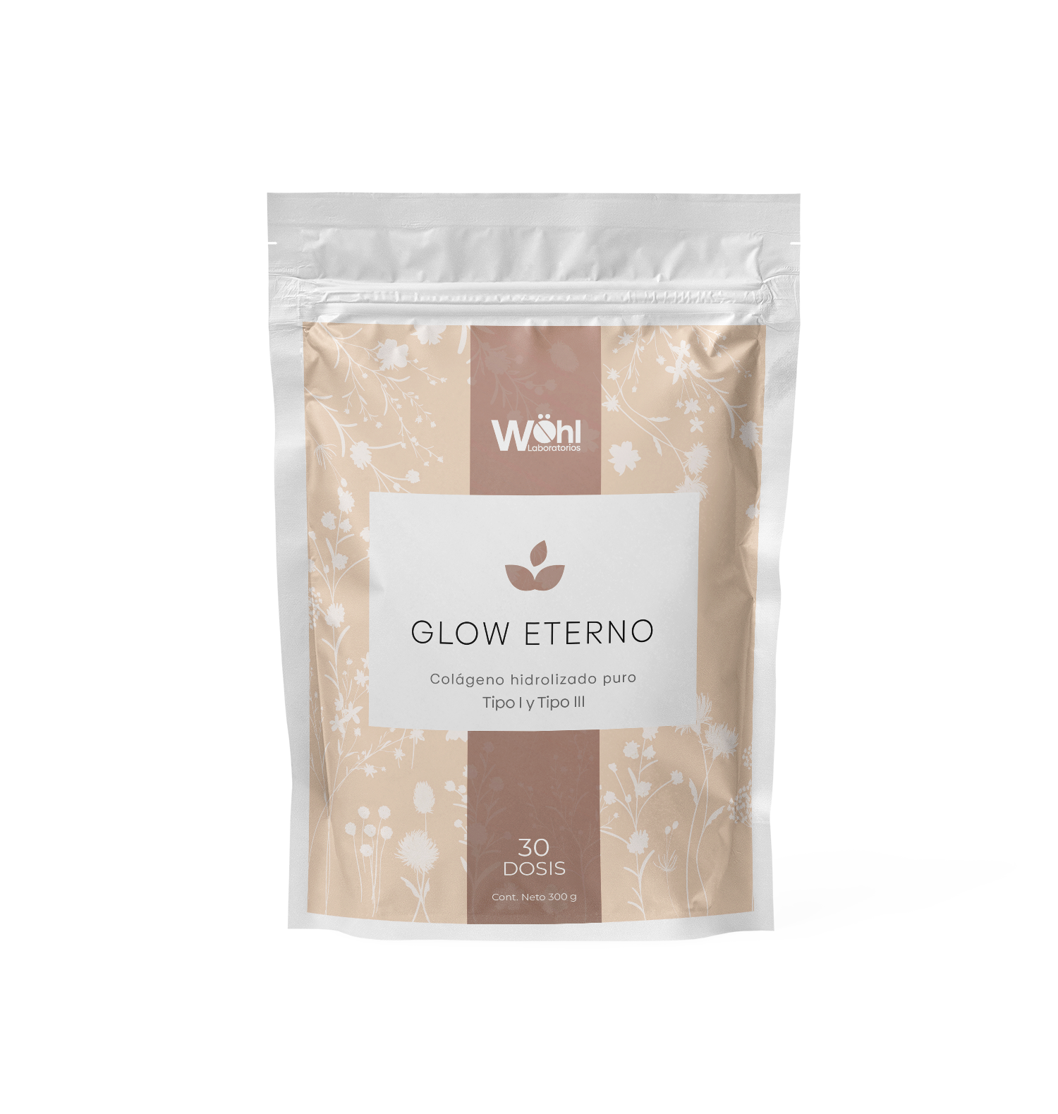 Foto 1 | Colágeno Hidrolizado Glow Eterno Laboratorios Wöhl 300 g
