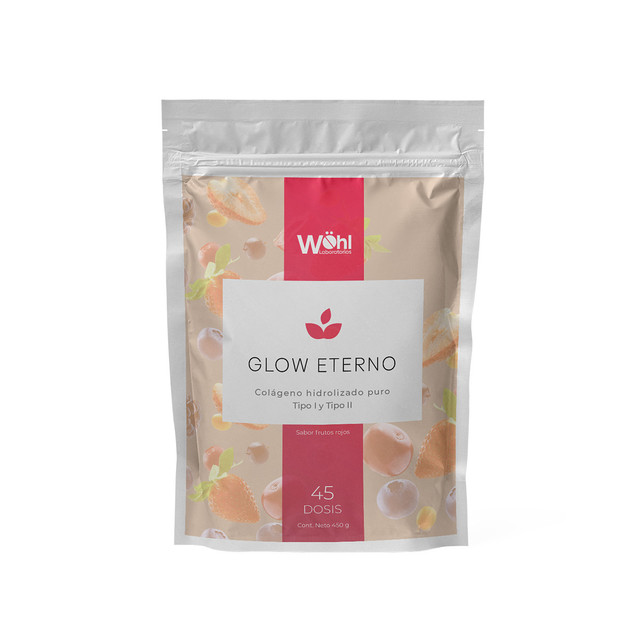 Foto 2 pulgar | Glow Eterno Colágeno Hidrolizado Frutos Rojos Laboratorios Wöhl 300 G