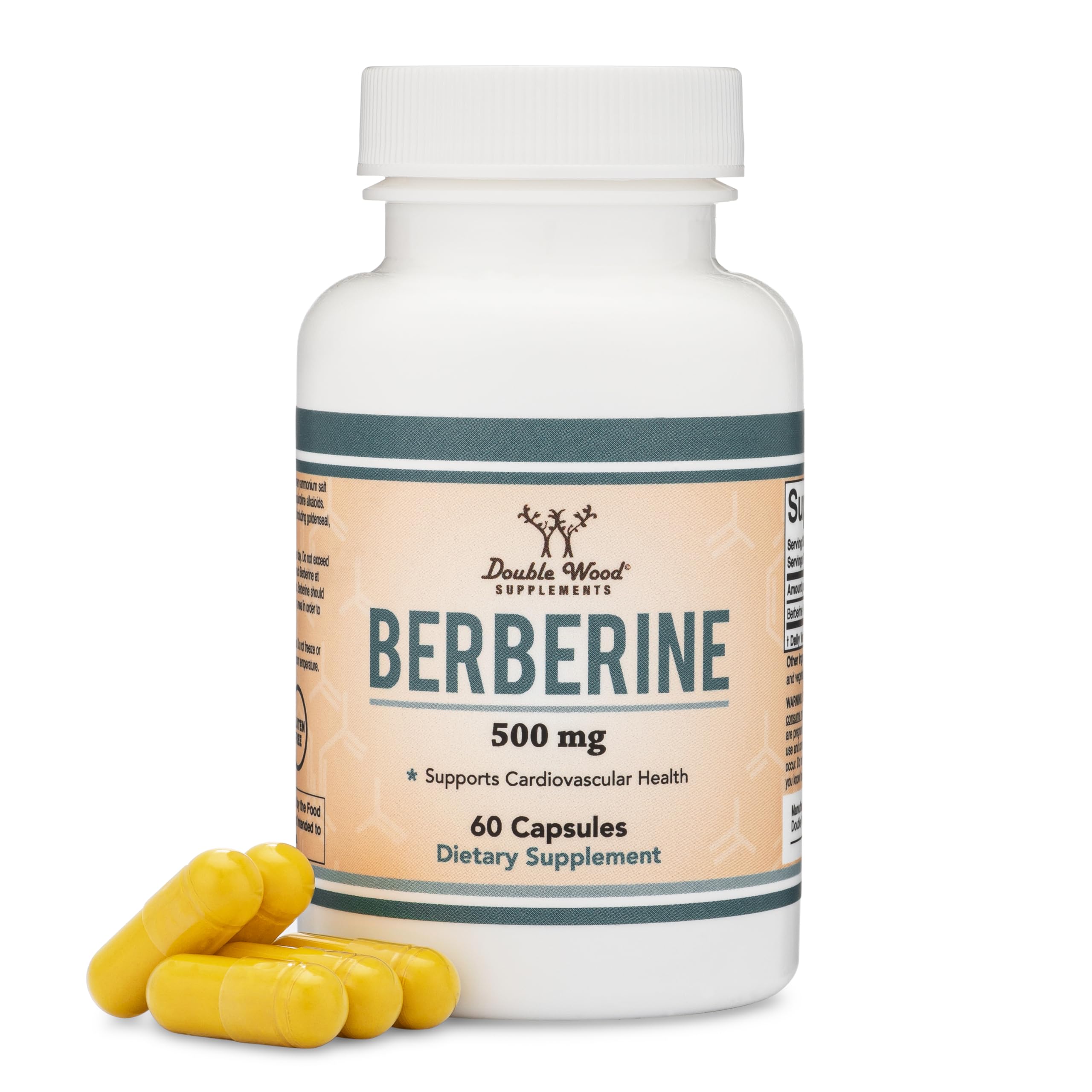 Foto 2 pulgar | Venta Internacional - Suplemento De Berberina 500 Mg 60 Cápsulas Double Wood