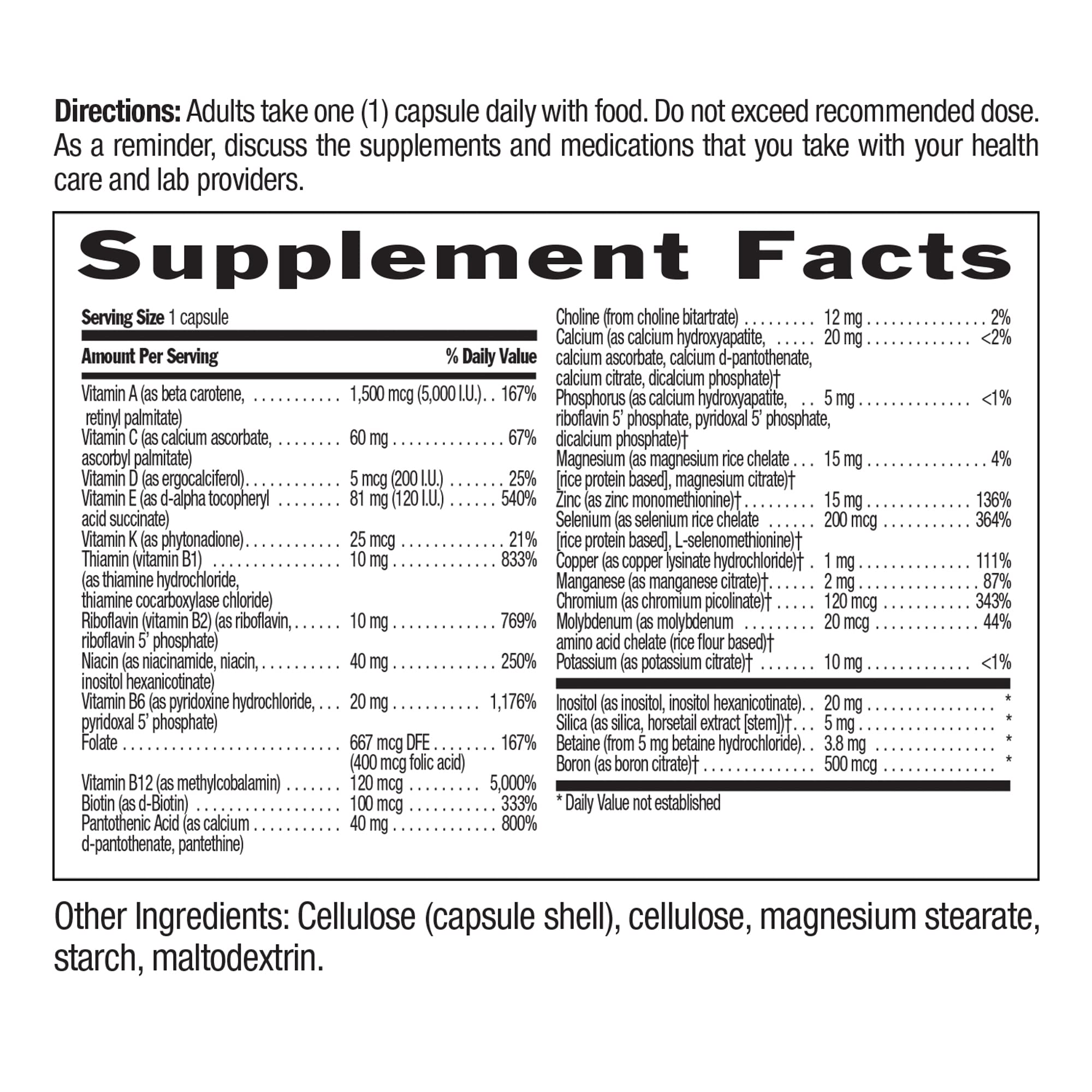Foto 2 | Venta Internacional - Multivitamínico Country Life Daily Total One A D sin Hierro