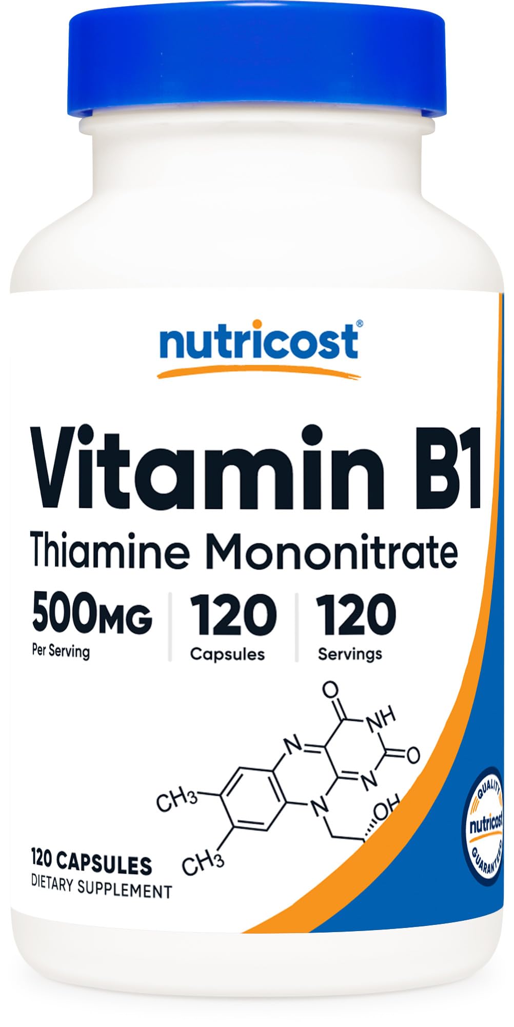 Venta Internacional - Vitamina B1 Tiamina 500 Mg 120 Cápsulas Nutricost