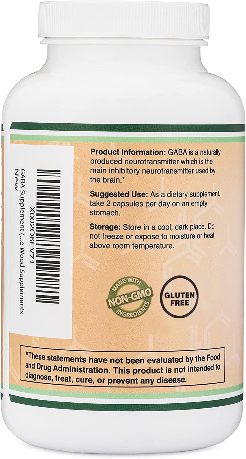 Foto 3 | Venta Internacional - Cápsulas De 500 Mg De Gaba Supplement Double Wood 300 Capsulas