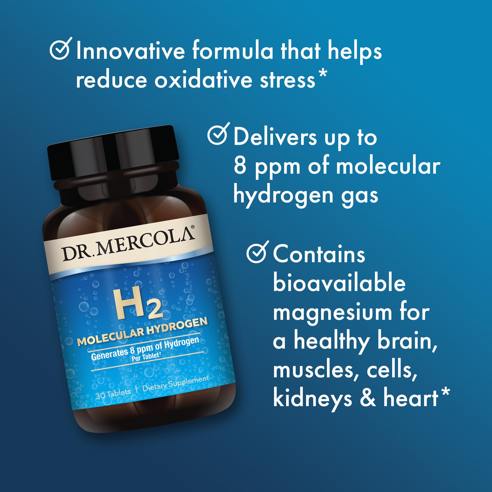 Foto 5 pulgar | Venta Internacional - Suplemento Dr. Mercola H2 Hydrogen Con 80 Mg De Magnesio