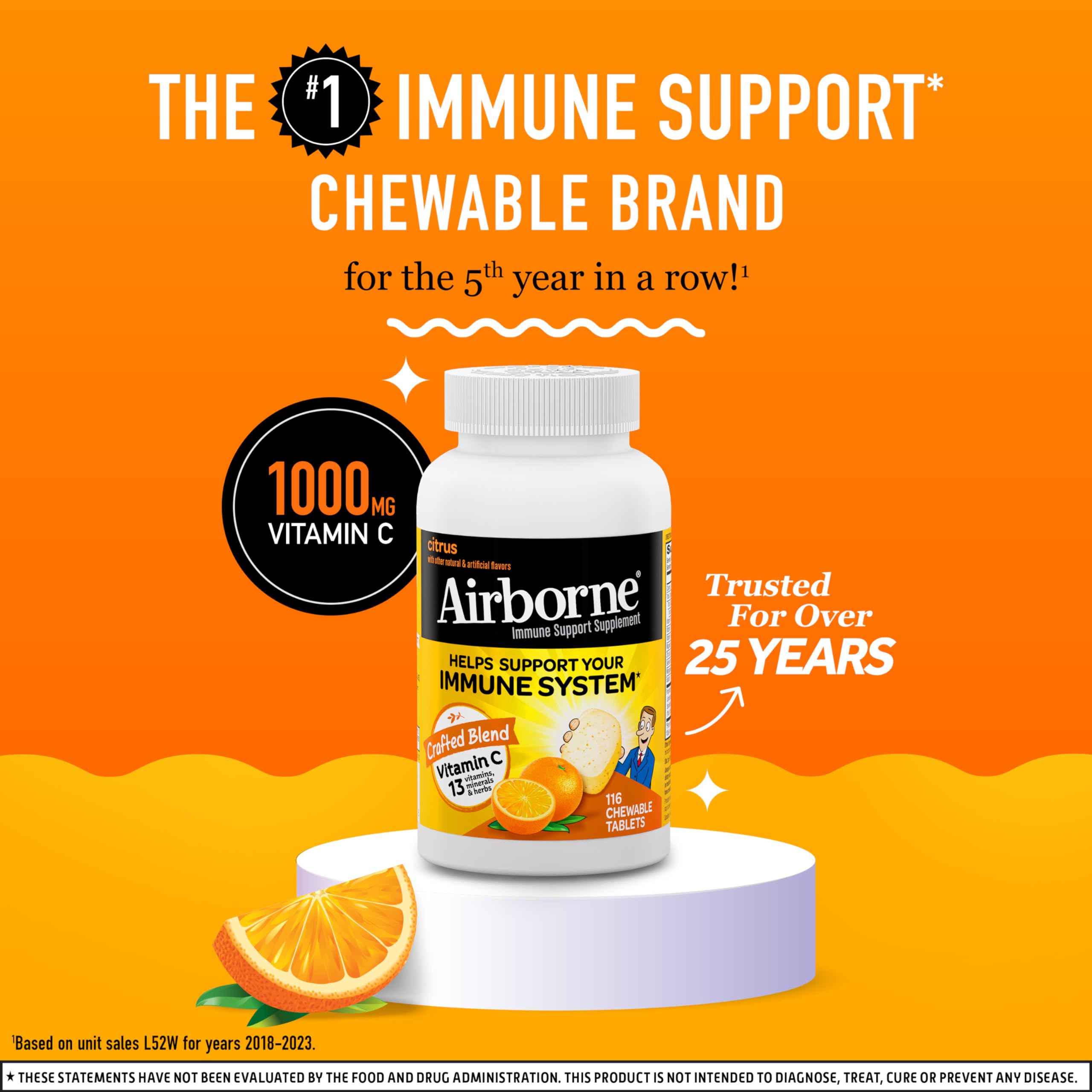 Foto 3 pulgar | Venta Internacional-Suplemento Airborne de Vitamina C de 116 Tabletas