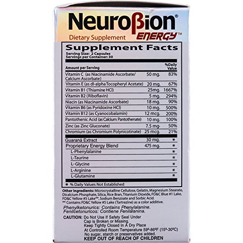 Foto 4 pulgar | Venta Internacional - Suplemento Neurobion Energy 60 Cápsulas - Vitamina B1 B2 B6 B12
