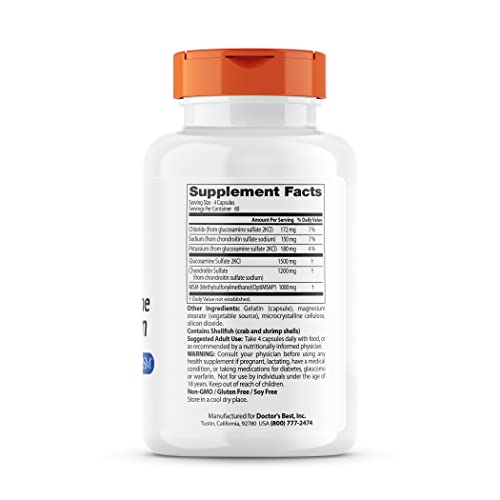 Foto 9 pulgar | Venta Internacional - Suplemento Doctor's Best Glucosamina Condroitina MSM 240 Cápsulas