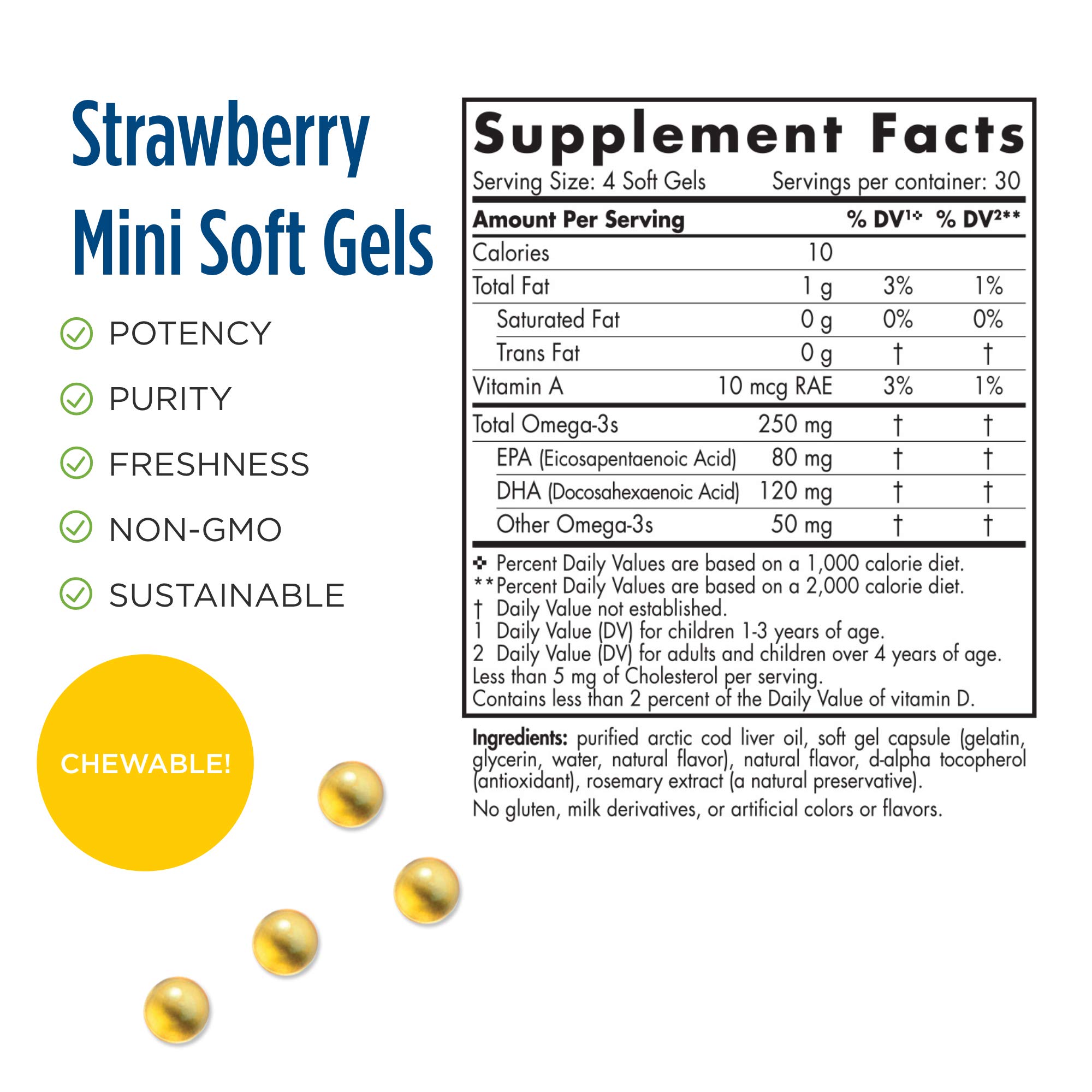 Foto 2 | Venta Internacional - Suplemento Nordic Naturals Soft Gels Children's DHA Fresa 250 mg Omega 120 Unidades