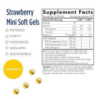 Foto 2 | Venta Internacional - Suplemento Nordic Naturals Soft Gels Children's DHA Fresa 250 mg Omega 120 Unidades