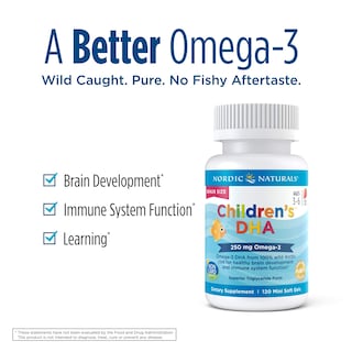 Foto 3 | Venta Internacional - Suplemento Nordic Naturals Soft Gels Children's DHA Fresa 250 mg Omega 120 Unidades