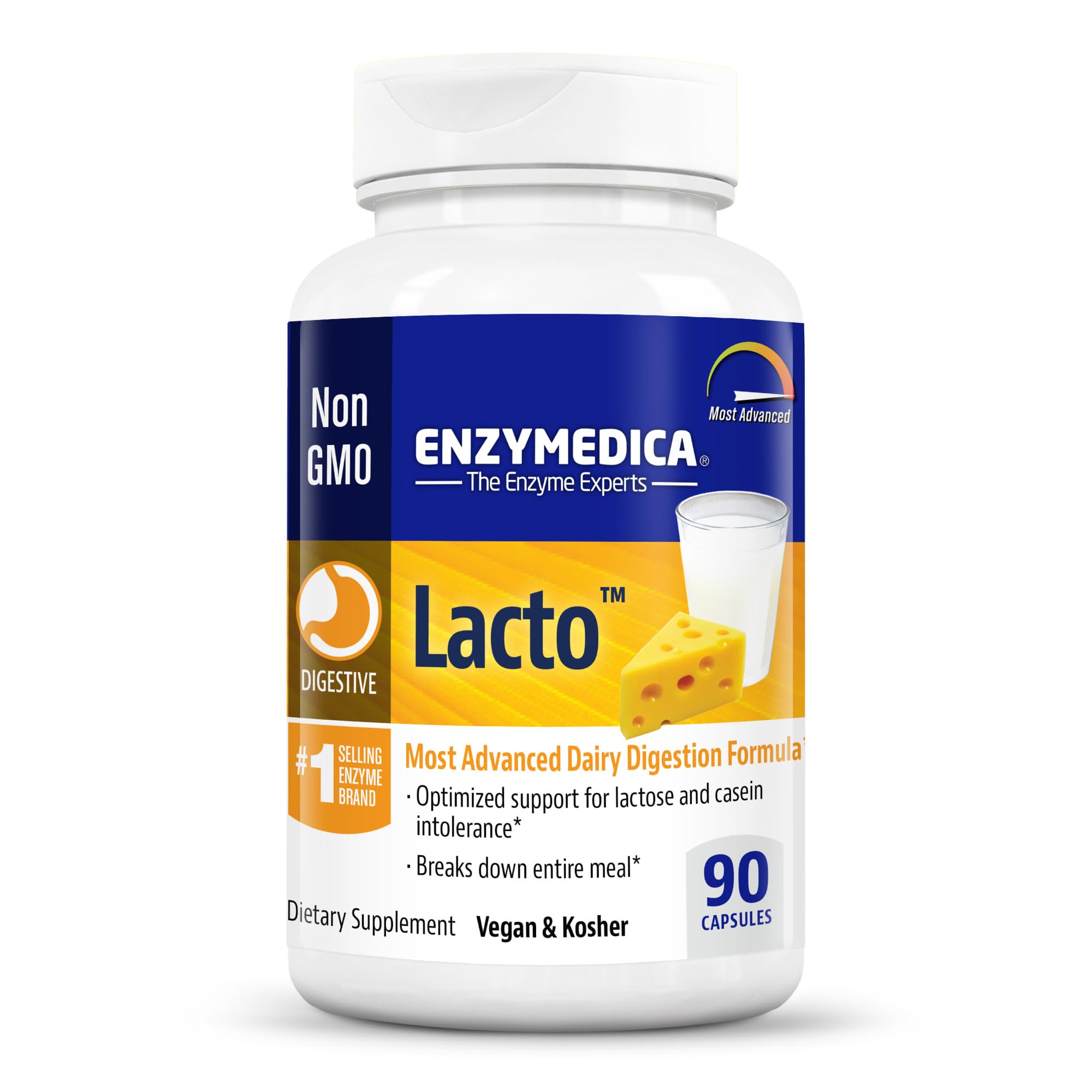 Foto 2 pulgar | Venta Internacional - Suplemento Enzymedica Lacto Maximum Strength 90 Cápsulas