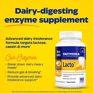 Foto 3 | Venta Internacional - Suplemento Enzymedica Lacto Maximum Strength 90 Cápsulas