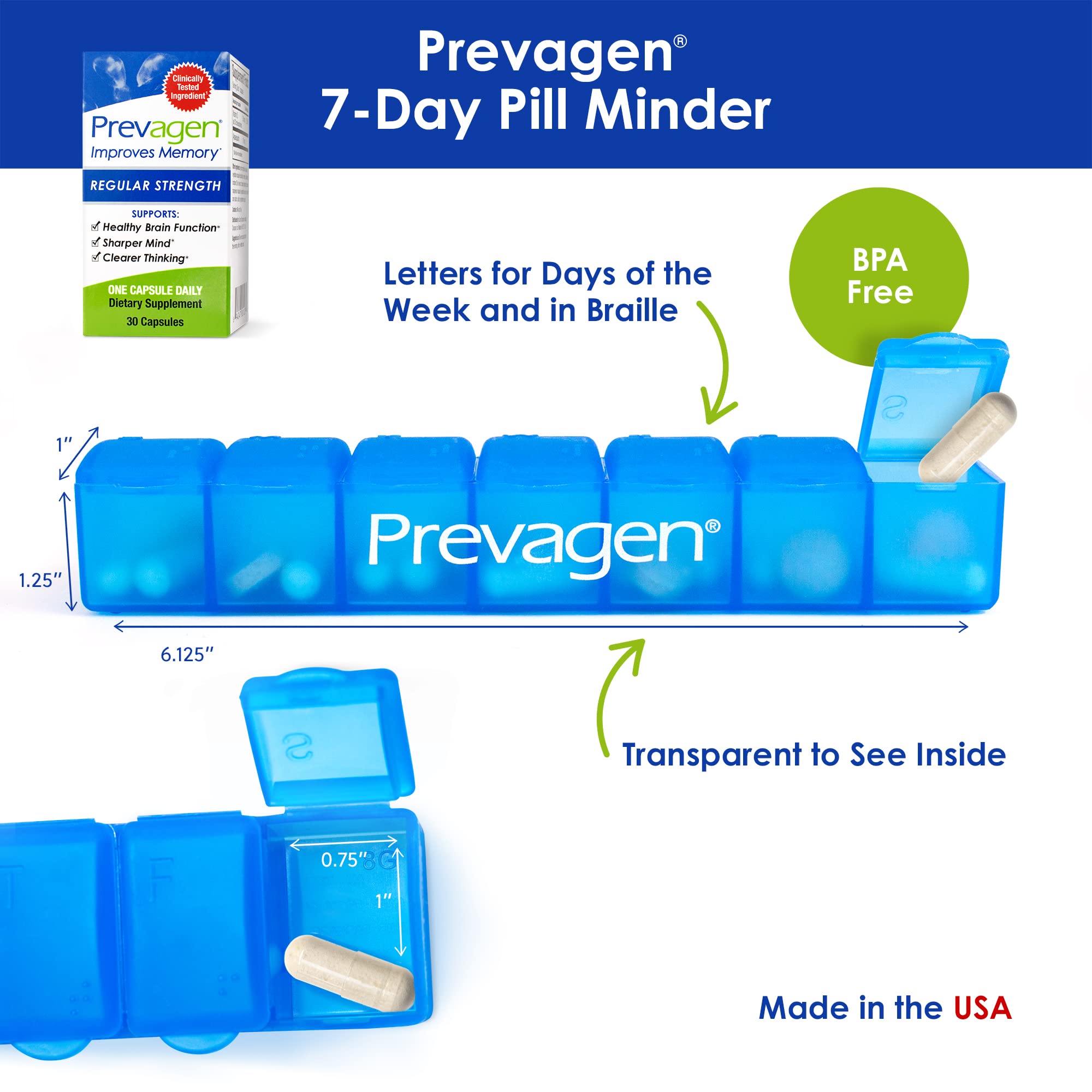 Foto 4 pulgar | Venta Internacional - Suplemento Cerebral Prevagen Regular Strength 10 mg 30 Cápsulas