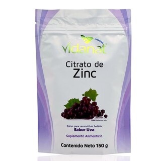 Foto 1 | Citrato de Zinc Vidanat 150 G Sabor Uva