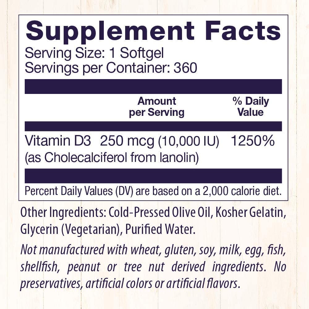 Foto 6 pulgar | Venta Internacional - Cápsula Blanda Líquida De Vitamina D3 Healthy Origins De 10000 Ui