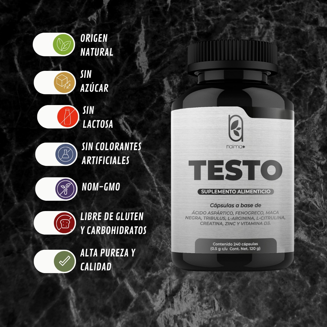 Foto 3 pulgar | Suplemento Alimenticio Testo Multivitamins For Men 240 Cápsulas