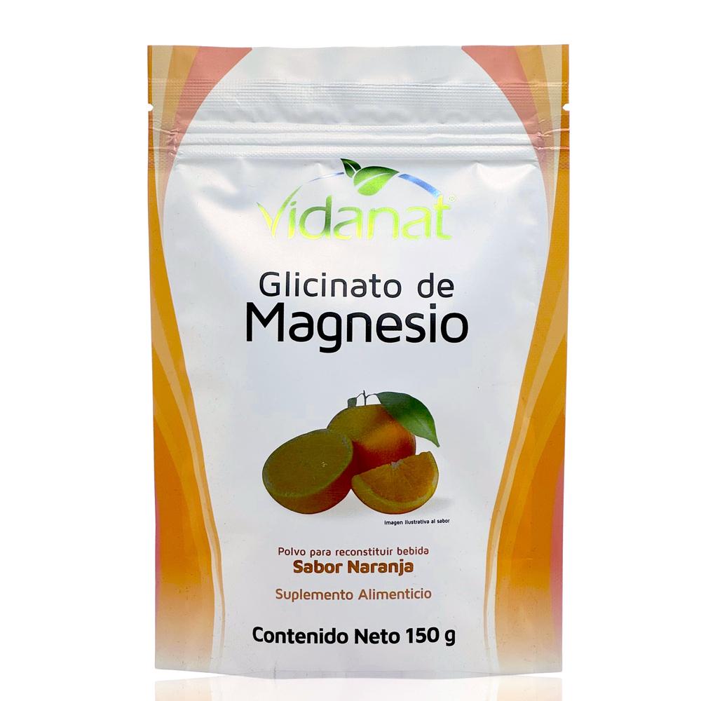 Foto 2 pulgar | Glicinato de Magnesio Vidanat 150 G Sabor Naranja