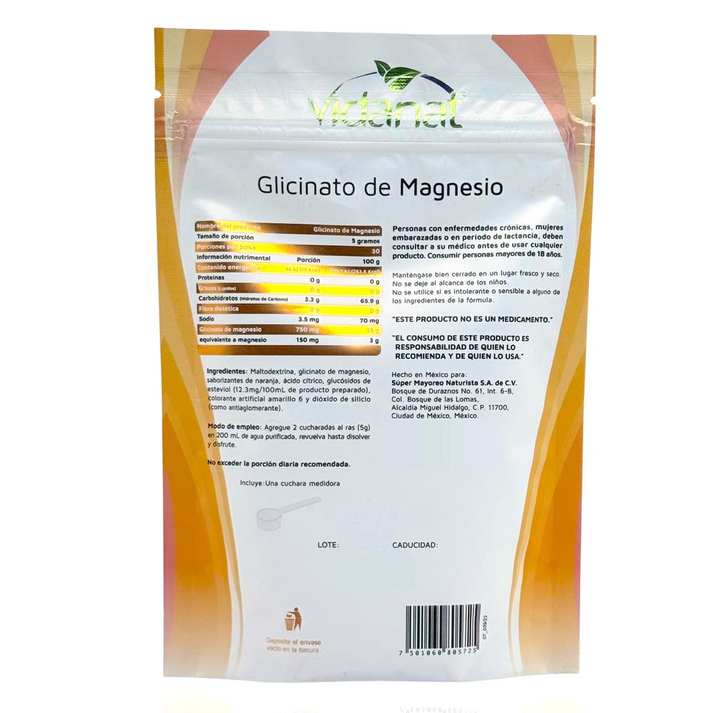Foto 3 | Glicinato de Magnesio Vidanat 150 G Sabor Naranja