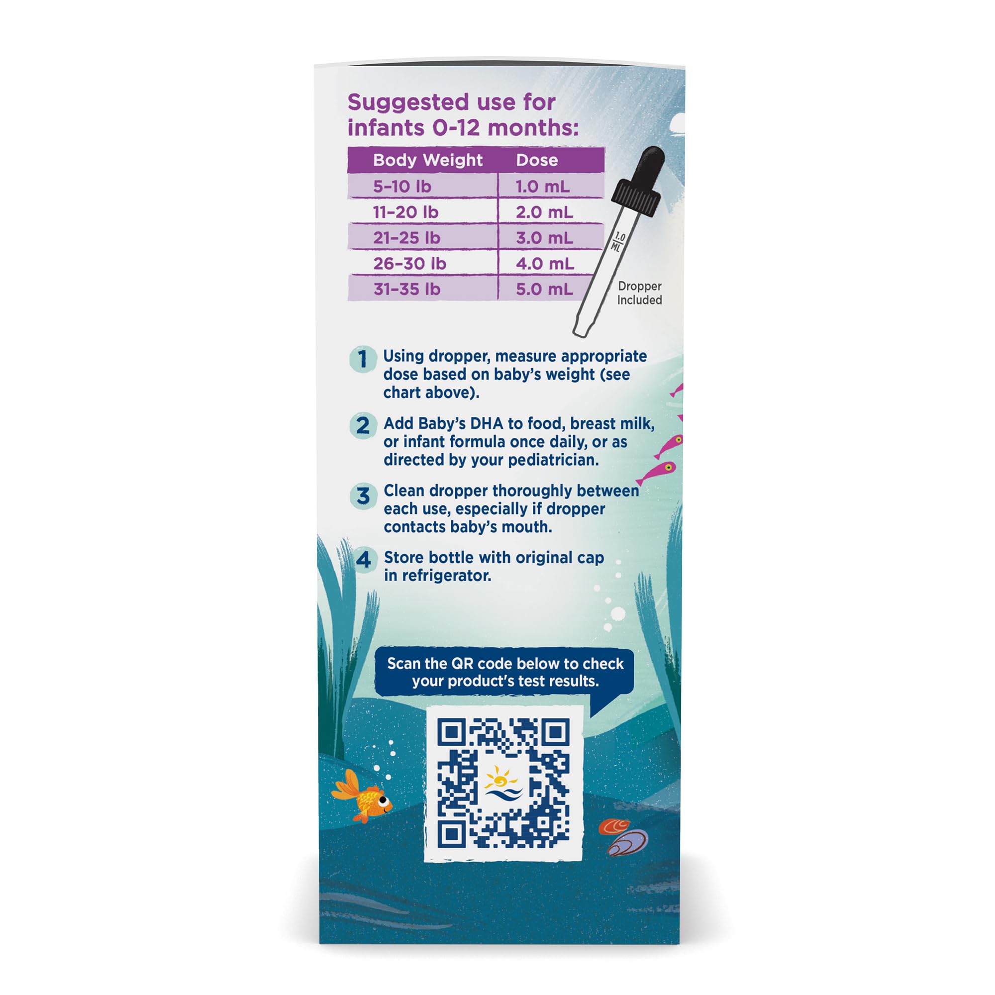 Foto 5 pulgar | Suplemento de Aceite de Pescado Nordic Naturals Baby's DHA 60 ml - Venta Internacional