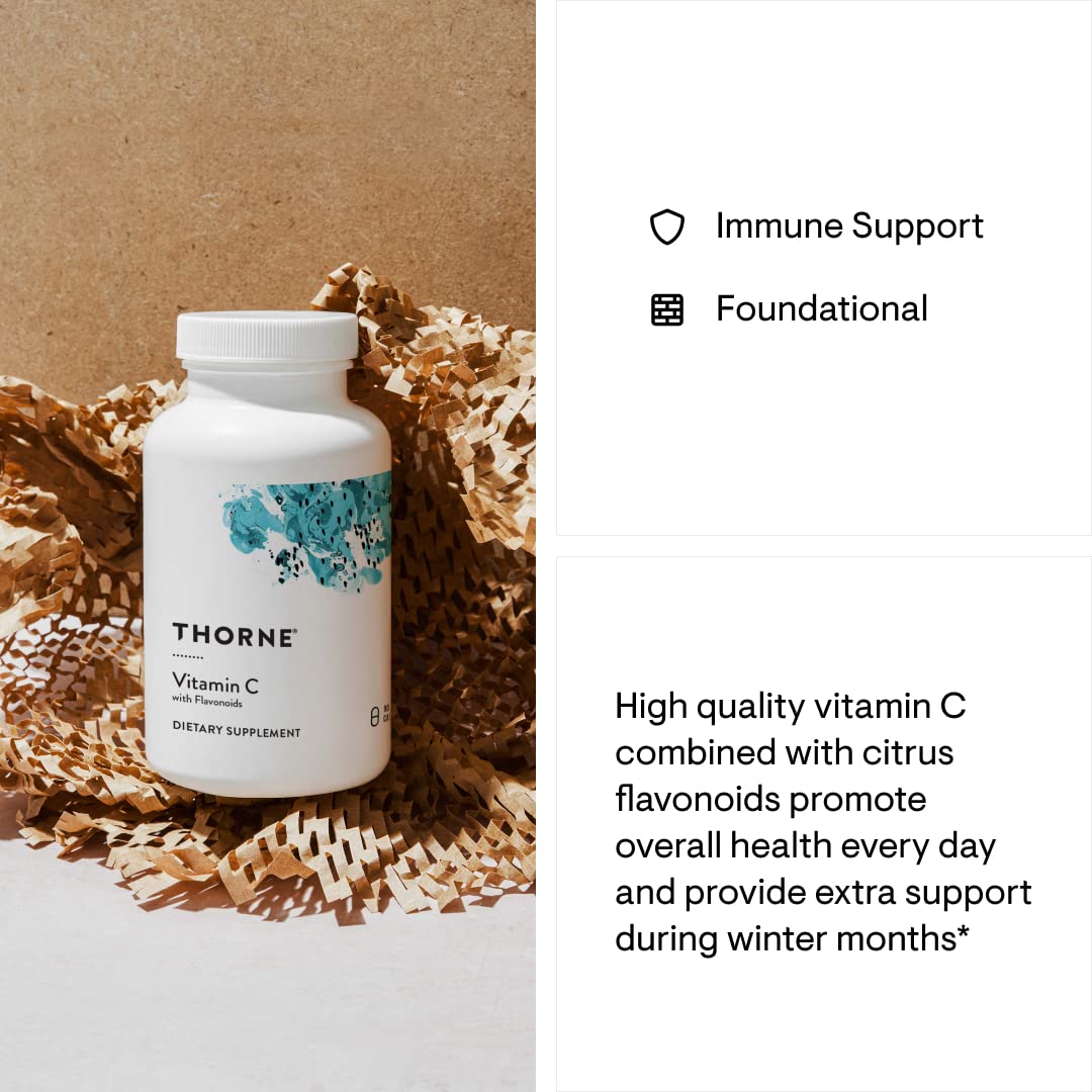 Foto 5 pulgar | Venta Internacional - Suplemento De Vitamina C Thorne Con Bioflavonoides Cítricos 90 Cápsulas