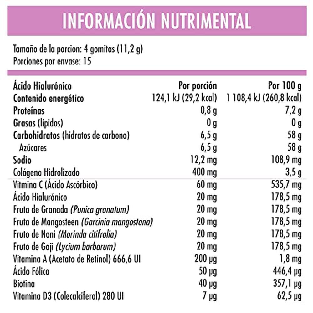 Foto 4 pulgar | Solanum Suplemento Alimenticio Belabear Ácido Hialurónico - 60 Gomitas