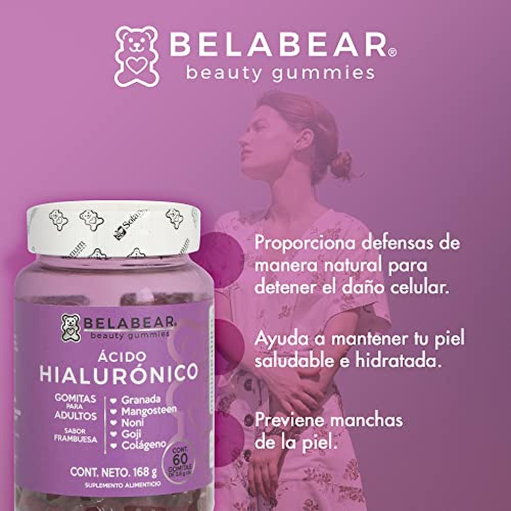 Foto 7 | Solanum Suplemento Alimenticio Belabear Ácido Hialurónico - 60 Gomitas