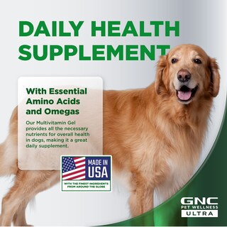 Foto 2 | Venta Internacional - Gel Multivitamínico Para Mascotas Gnc Pets Ultra Para Perros, Sabor A Malta