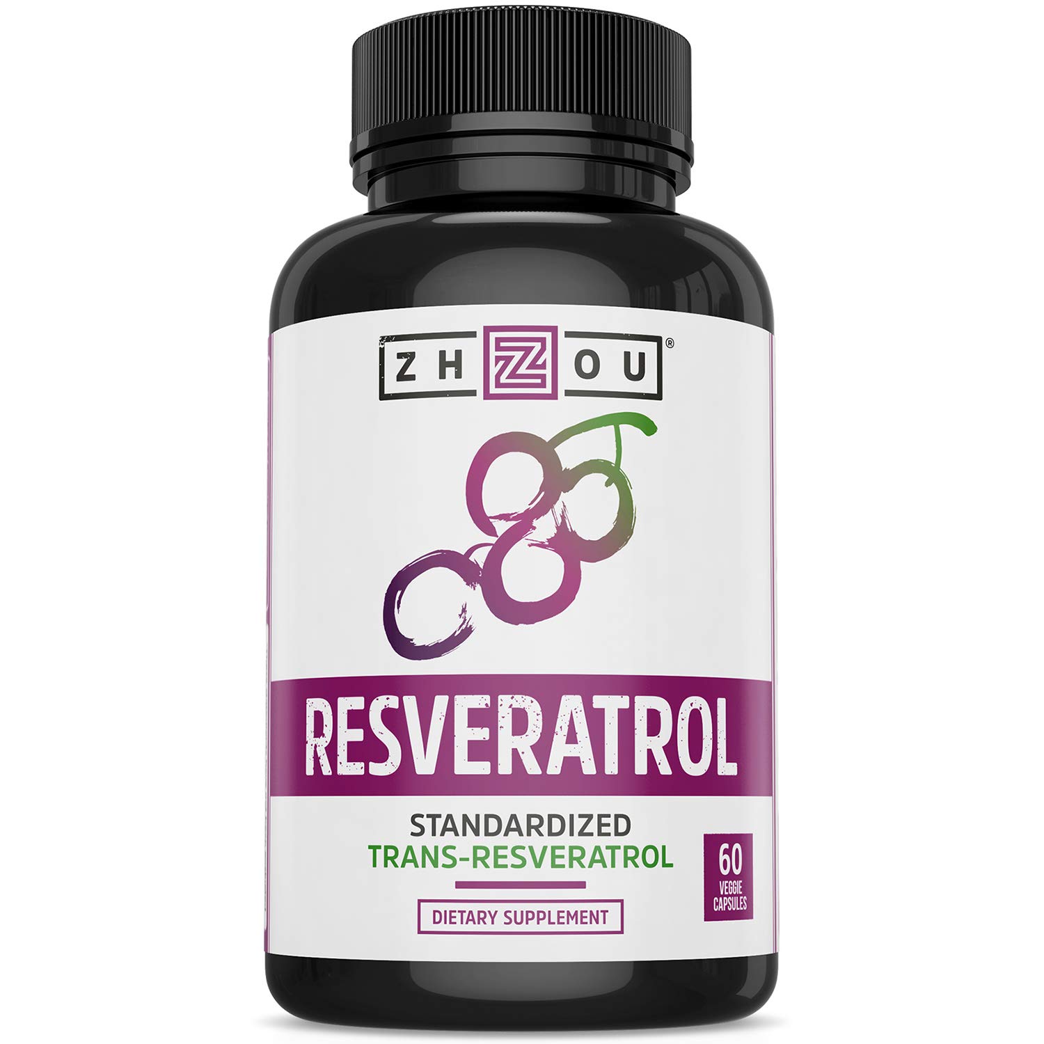 Foto 2 pulgar | Venta Internacional - Suplemento Zhou Resveratrol 50% Trans-resveratrol 60 Cápsulas