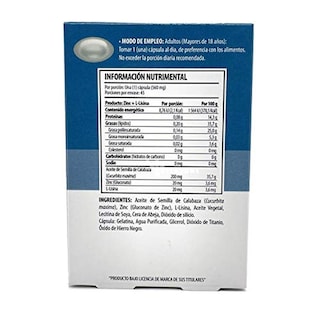 Foto 2 | Solanum Suplemento Alimenticio Gluconato De Zinc Y Lisina - 45 Cápsulas