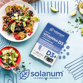 Foto 6 | Solanum Suplemento Alimenticio Vitamina D3 + Vitamina K2 45 Cápsulas