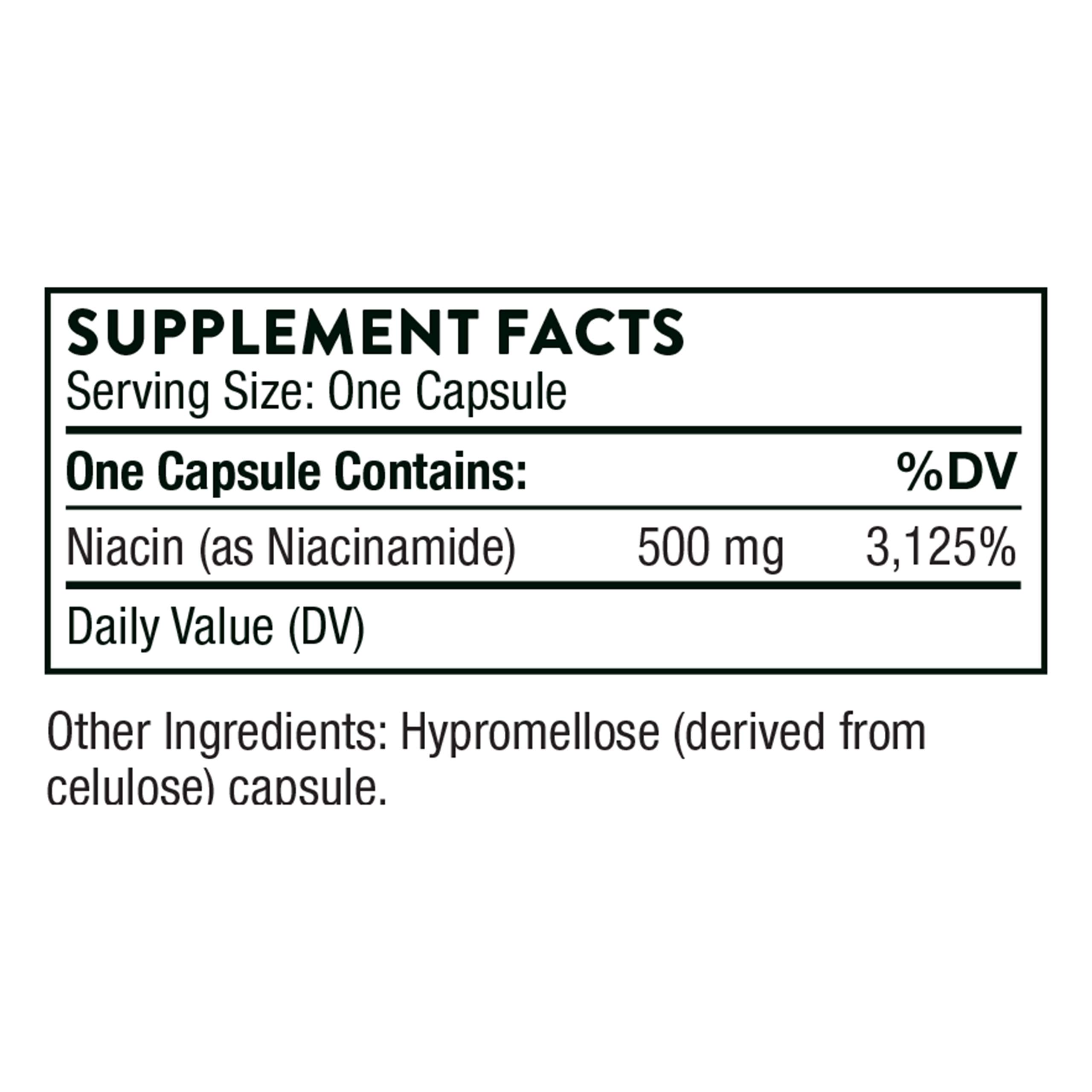 Foto 3 pulgar | Venta Internacional - Suplemento Thorne Niacinamida 500 Mg De Niacina Y Vitamina B3 180 Ca