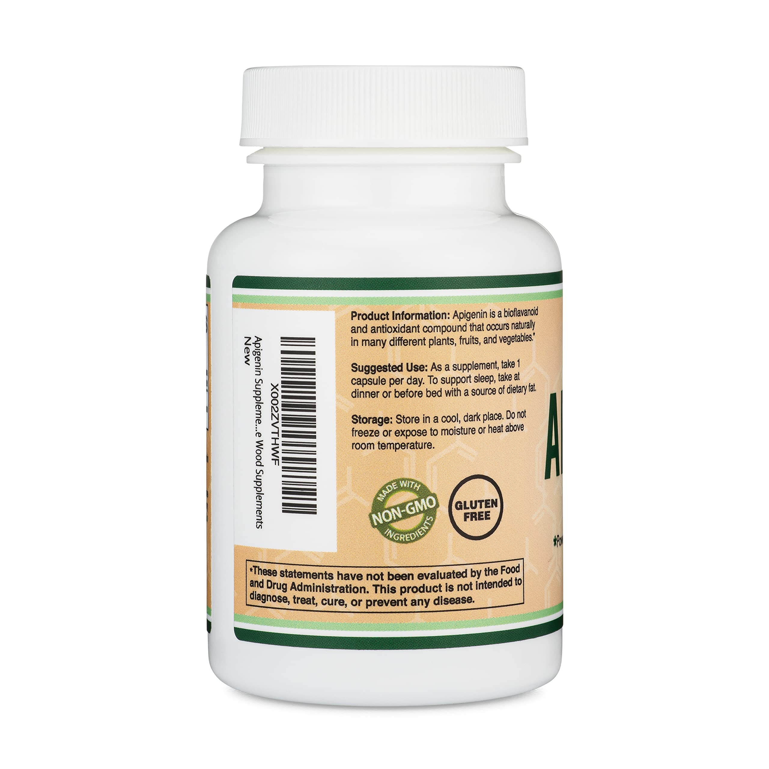 Foto 4 pulgar | Venta Internacional - Suplemento Double Wood Apigenin 50 Mg/cápsula, 120 Cápsulas