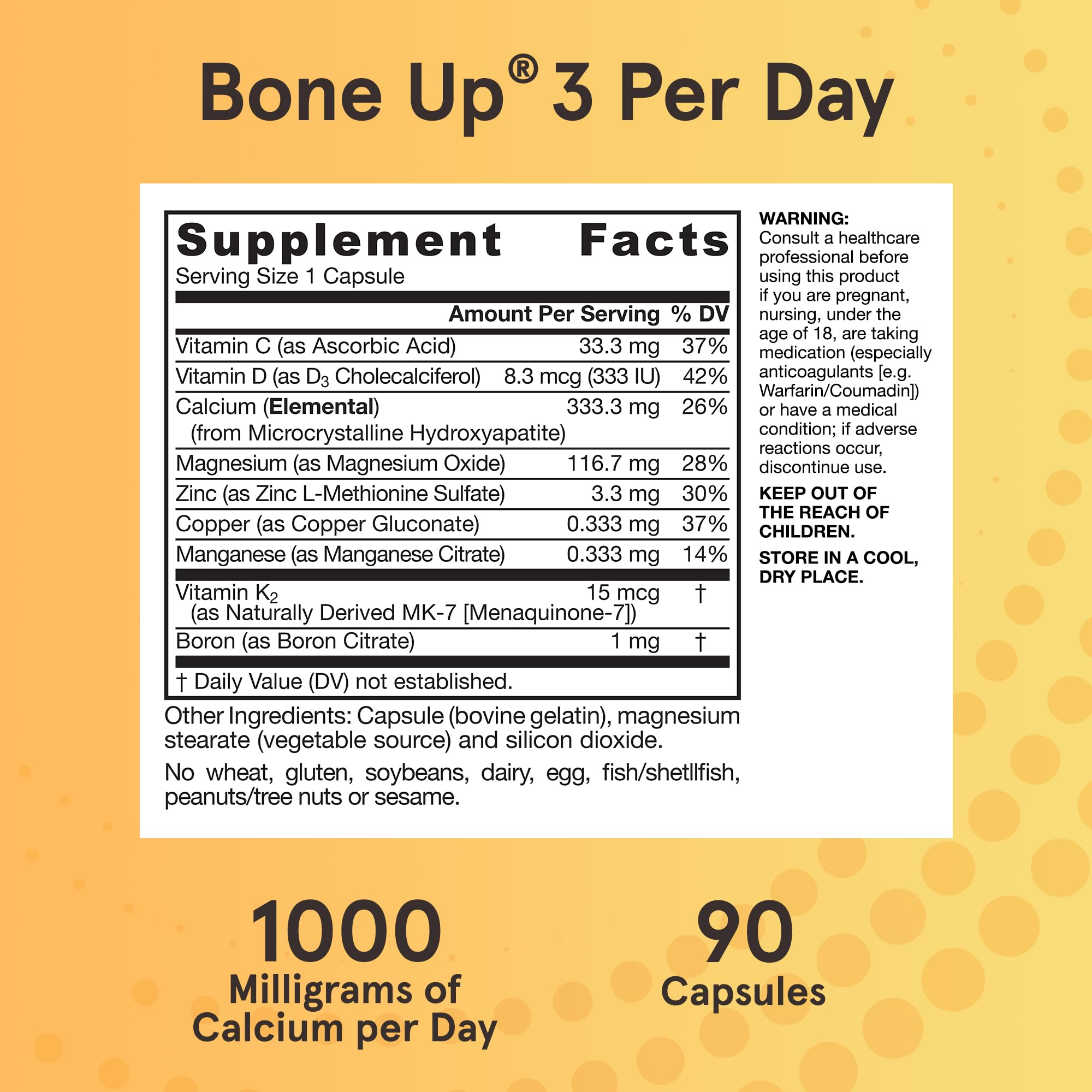 Foto 6 pulgar | Venta Internacional - Suplemento Boneup De Jarrow Formulas, Tres Por Día, 90 Cápsulas