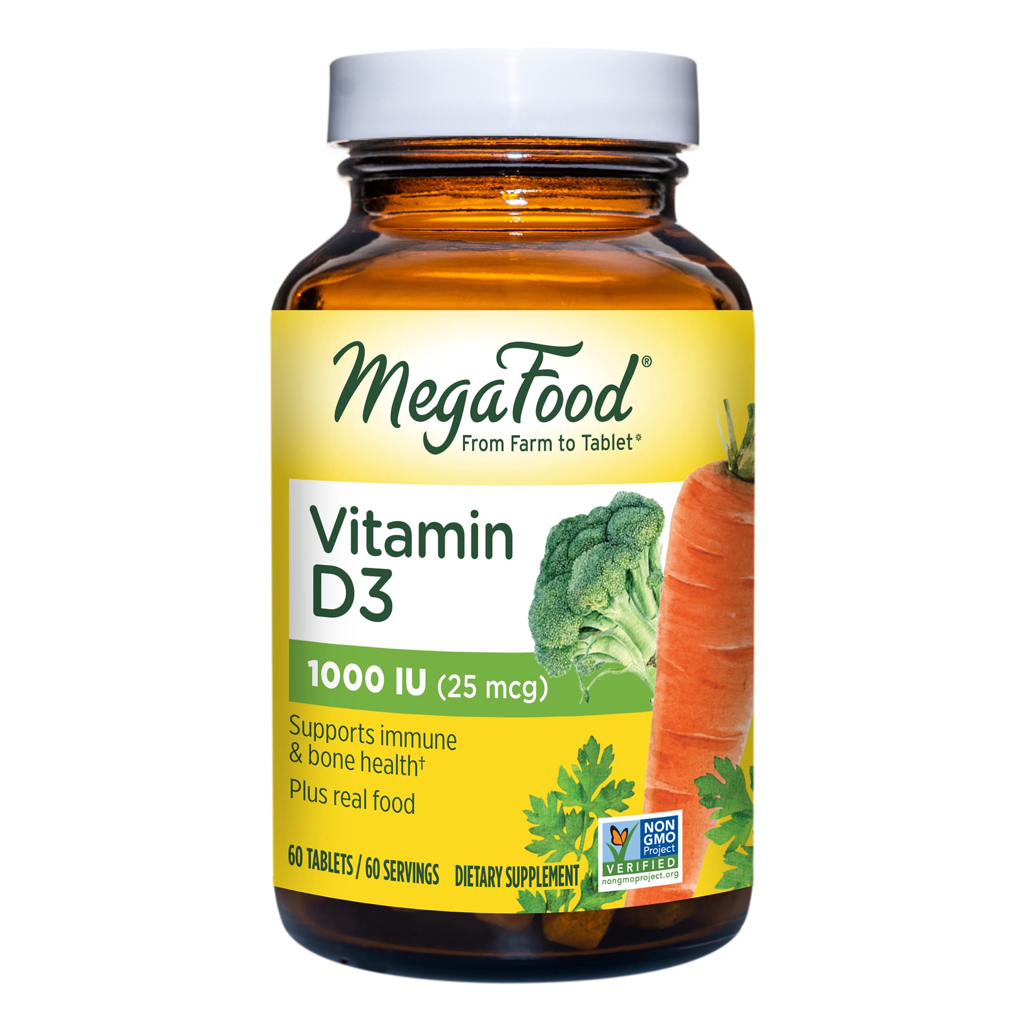 Foto 2 pulgar | Venta Internacional - Suplemento Megafood De Vitamina D3, 1000 Ui, Apoyo Inmunológico, 60 Tabletas