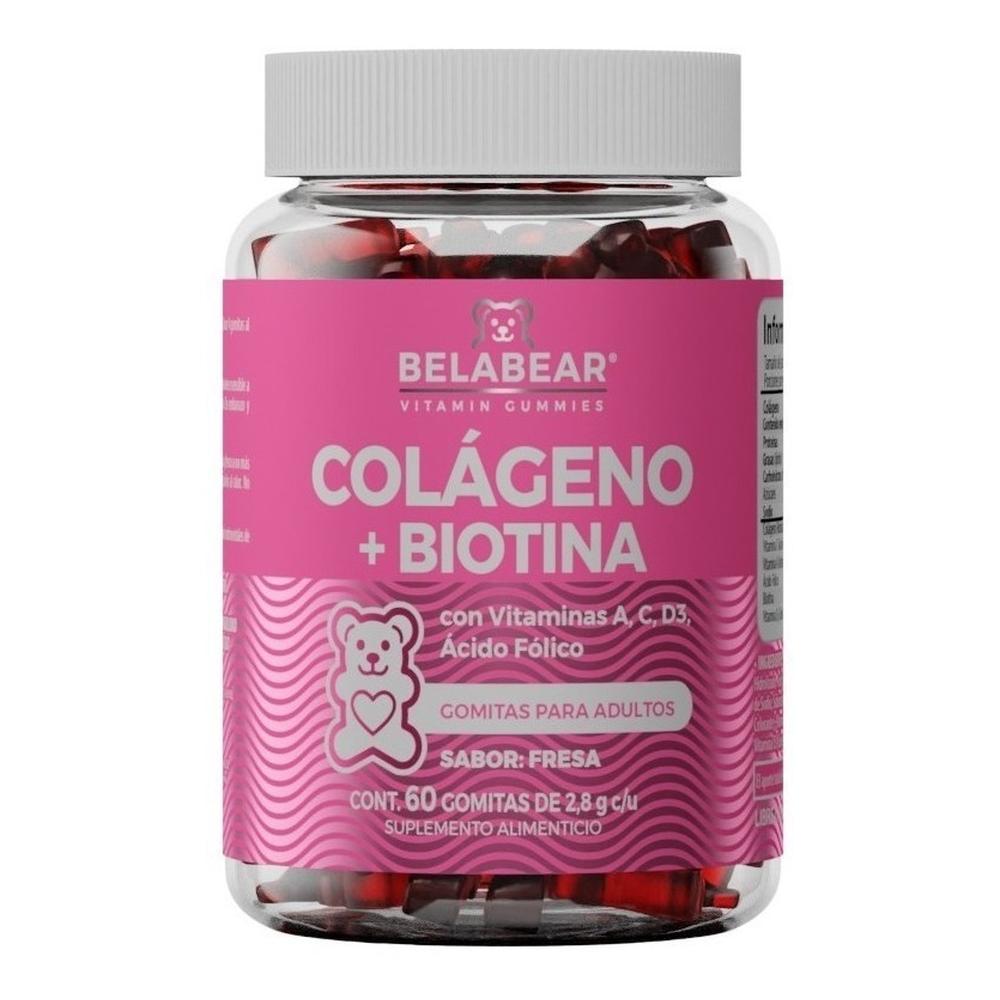 Foto 2 pulgar | Belabear - Colágeno + Biotina 60 Gomitas