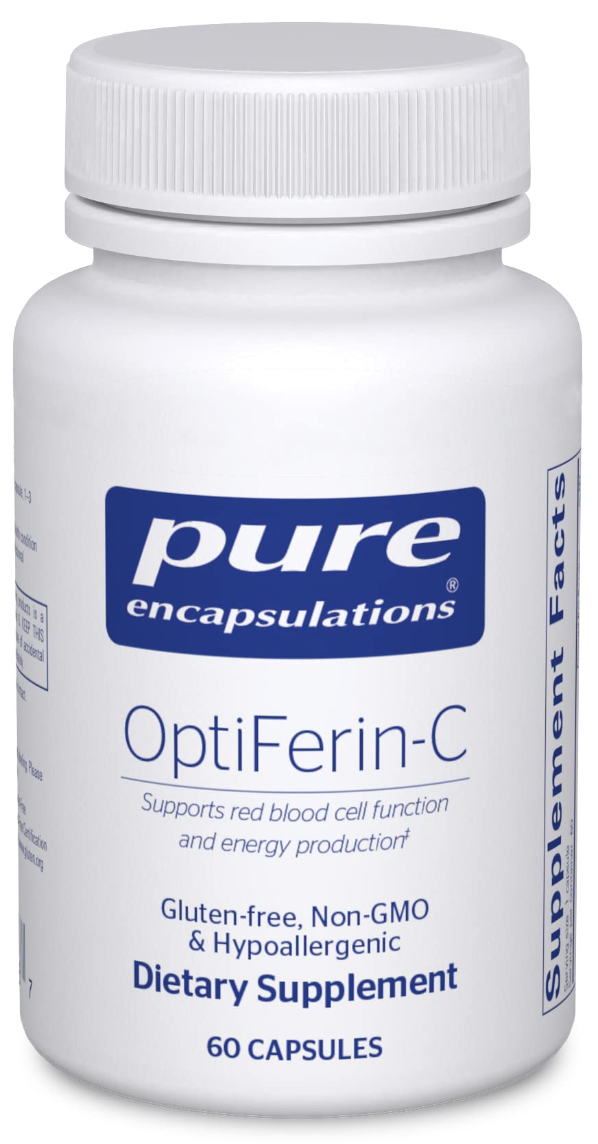 Foto 2 pulgar | Venta Internacional - Suplemento De Hierro Pure Encapsulations Optiferin-c 60 Cápsulas