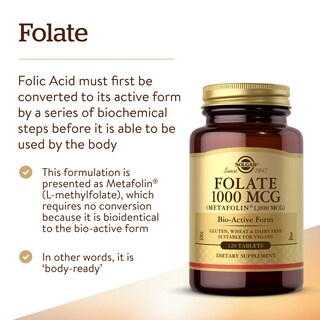 Foto 3 | Venta Internacional - Tabletas de Folato Solgar 1000 mcg