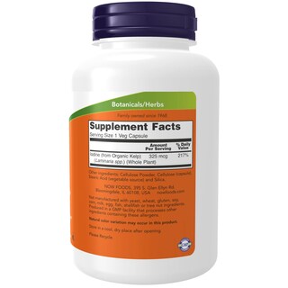 Foto 2 | Venta Internacional - Suplemento Now Kelp Natural Yodo 325 Mcg 100 Cápsulas