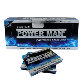 Foto 1 | Almart Power Man Vigorizante Masculino 10 Carteras Con 4 Tabletas