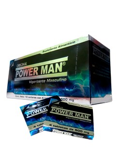 Foto 2 | Almart Power Man Vigorizante Masculino 10 Carteras Con 4 Tabletas