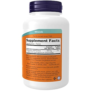 Foto 2 | Venta Internacional - Supplements Now Gluconato De Potasio 99 Mg 250 Comprimidos