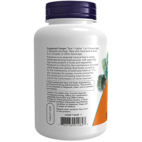 Foto 4 pulgar | Venta Internacional - Supplements Now Gluconato De Potasio 99 Mg 250 Comprimidos