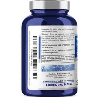 Foto 3 | Venta Internacional - Suplemento De Ácido Hialurónico Nusapure 300 Mg 250 Cápsulas Vegetales