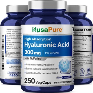 Foto 4 | Venta Internacional - Suplemento De Ácido Hialurónico Nusapure 300 Mg 250 Cápsulas Vegetales