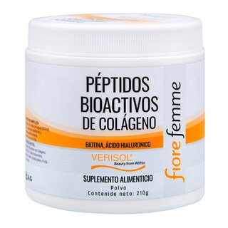 Foto 1 | Fiore Femme | Péptidos Bioactivos De Colágeno | 210g | Polvo De Colágeno | Biotina + Ácido Hialuronico | Verisol |