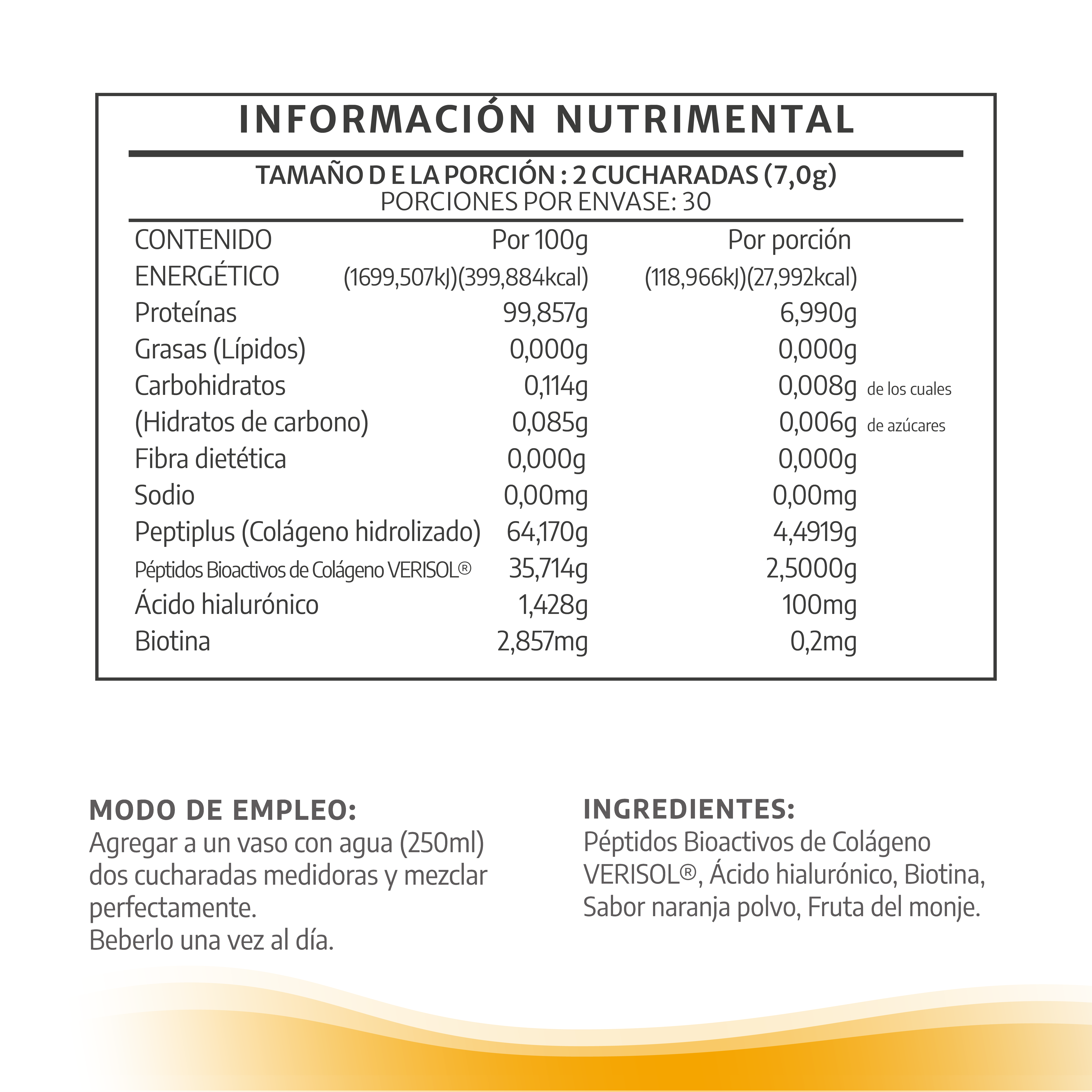 Foto 4 pulgar | Fiore Femme | Péptidos Bioactivos De Colágeno | 210g | Polvo De Colágeno | Biotina + Ácido Hialuronico | Verisol |