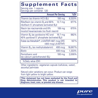 Foto 2 | Venta Internacional - Complejo de Vitamina B Plus 120 Cápsulas Encapsuladas Puras